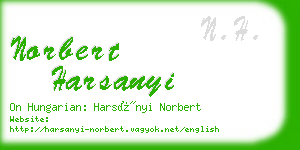 norbert harsanyi business card